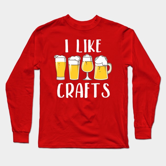 I Like Crafts Long Sleeve T-Shirt by jonetressie